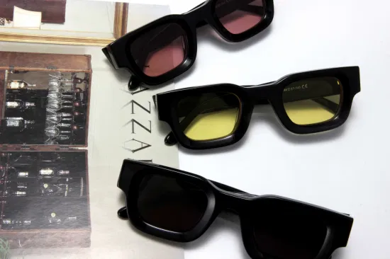 Lente Cr39 para hombres y mujeres, gafas de acetato de moda, productos listos, gafas de sol personalizadas de alta calidad