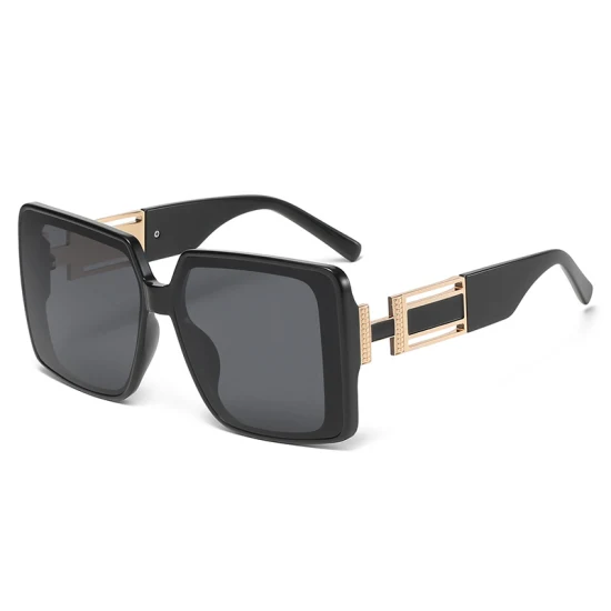 Gafas de sol de lujo para mujer, anteojos de sol femeninos con montura cuadrada pequeña a la moda, Retro, con personalidad, doble letra B, 2023