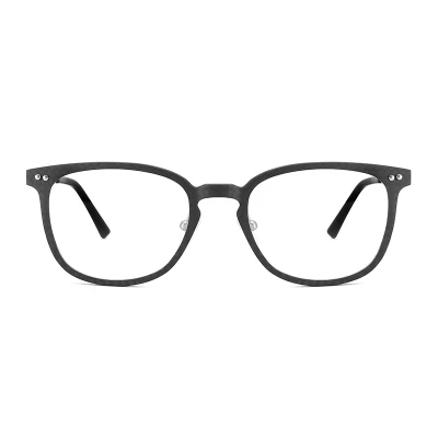 Marco óptico de gafas de fibra de carbono ultraligero, más fuerte y ultraduro con patillas de metal